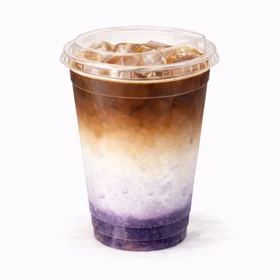 BLUEBERRY SPARKLING OATMILK LATTE蓝莓气泡拿铁